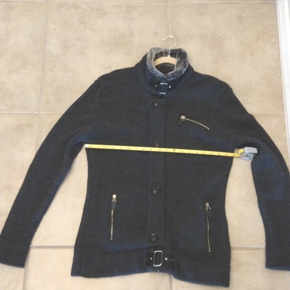 Leif Nelson Men’s Knitted Cardigan Slim Fit Hoodie.  Size L - Picture 14 of 16